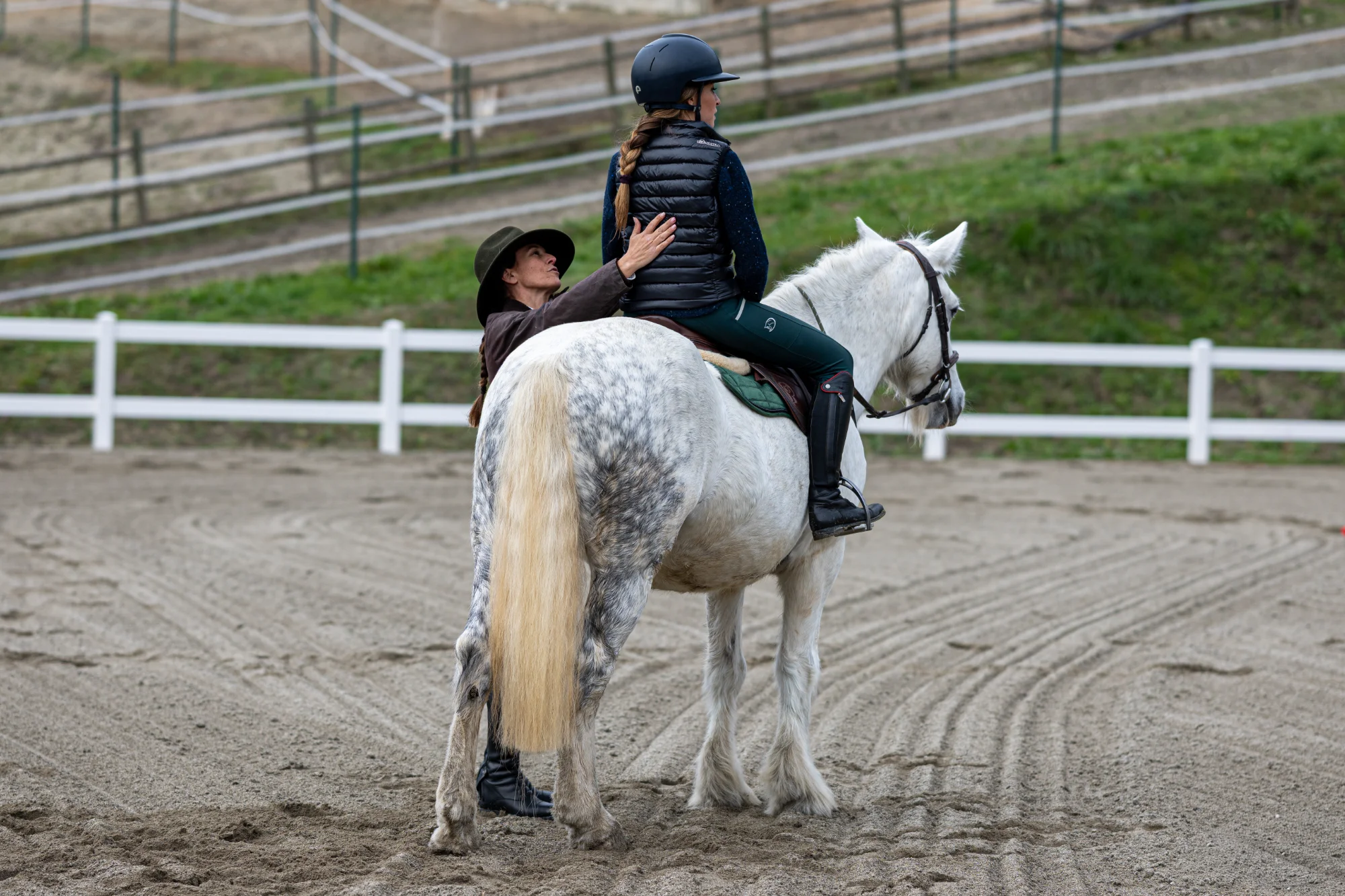 Cavaliere con cavallo